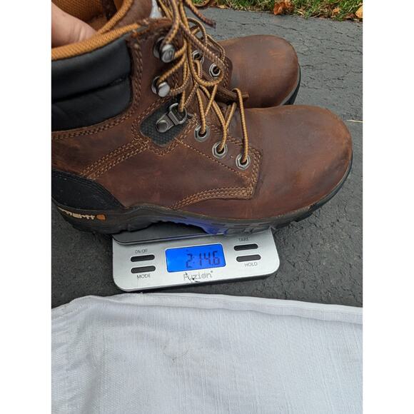 Carhartt 6" Rugged Flex Comp Toe Work Boot Womens 6.5 CWF5355 Brown Grip Comfort - Picture 9 of 9